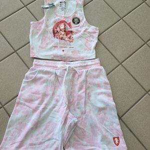 NWT Juniors Size Medium Harry Potter Gryfinder Lounge Set Hot Topic Pajamas